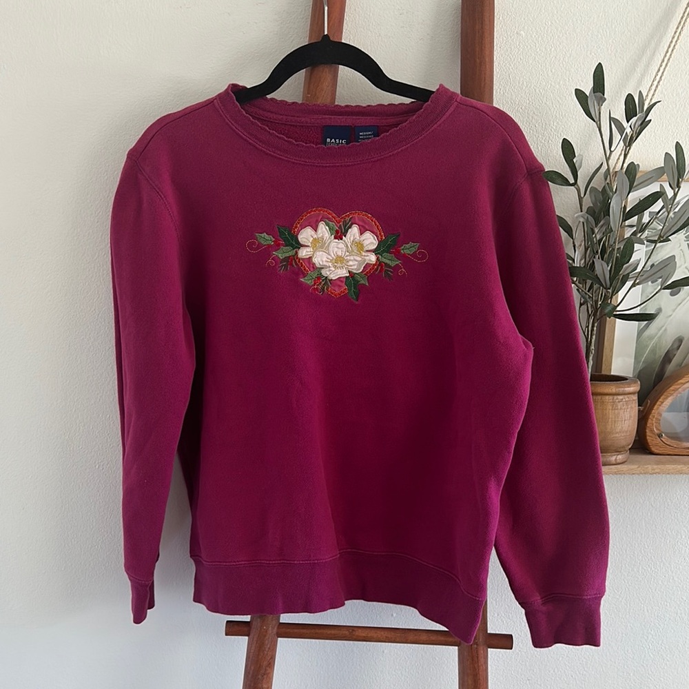 Vintage cottagecore crew sweatshirt
